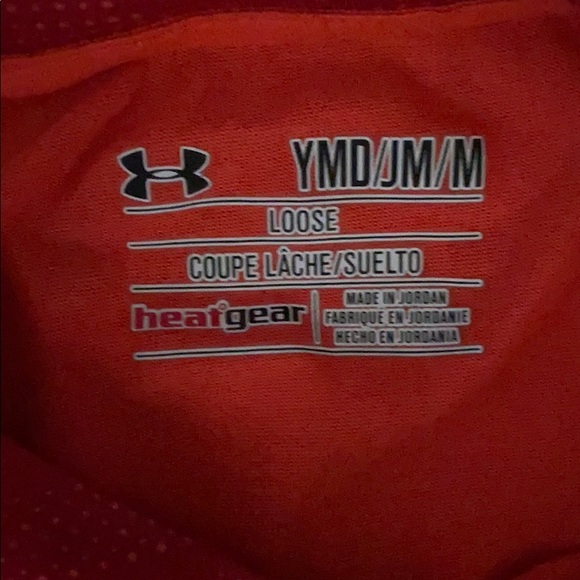 YMD Under Armour Red Heatgear Tee - Picture 3 of 3